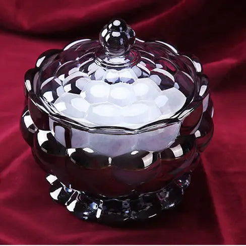 Crystal Glass Candy Jar-ToShay.org