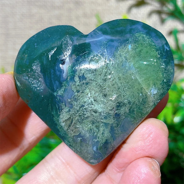 Green Moss Agate Heart-ToShay.org