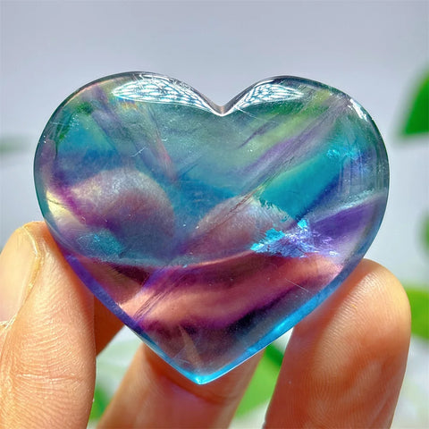 Rainbow Fluorite Heart-ToShay.org
