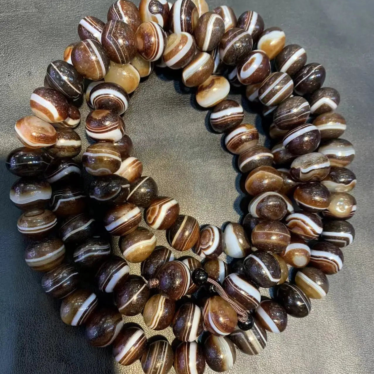 Brown Agate Buddha Beads-ToShay.org