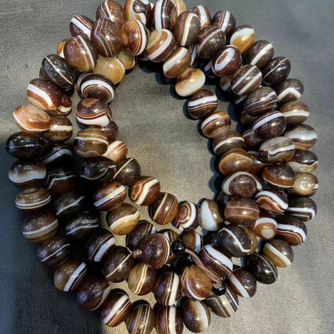 Brown Agate Buddha Beads-ToShay.org