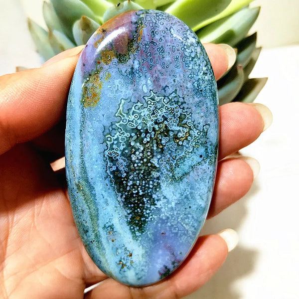 Ocean Jasper Palm Stone-ToShay.org