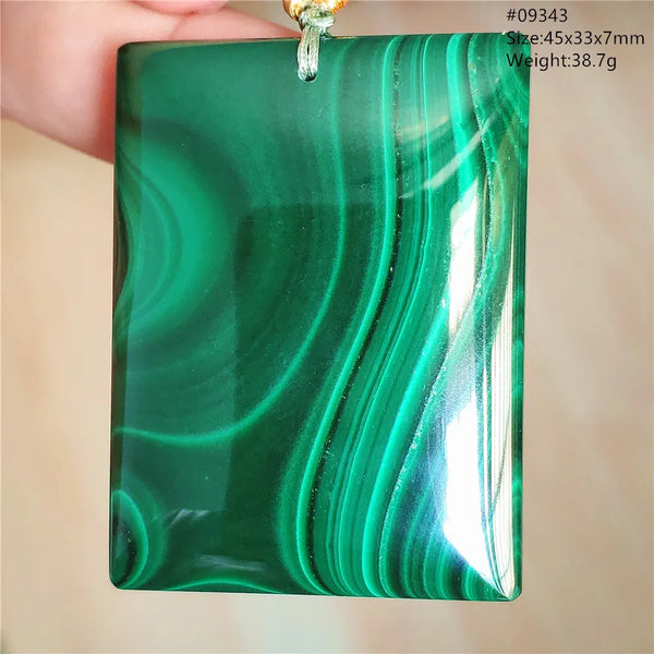 Green Malachite Chrysocolla Pendant-ToShay.org