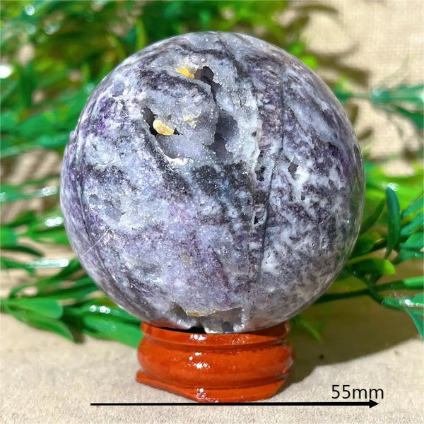 Purple Sphalerite Druzy Ball-ToShay.org