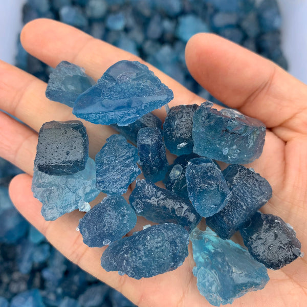Blue Aquamarine Rough Stones-ToShay.org