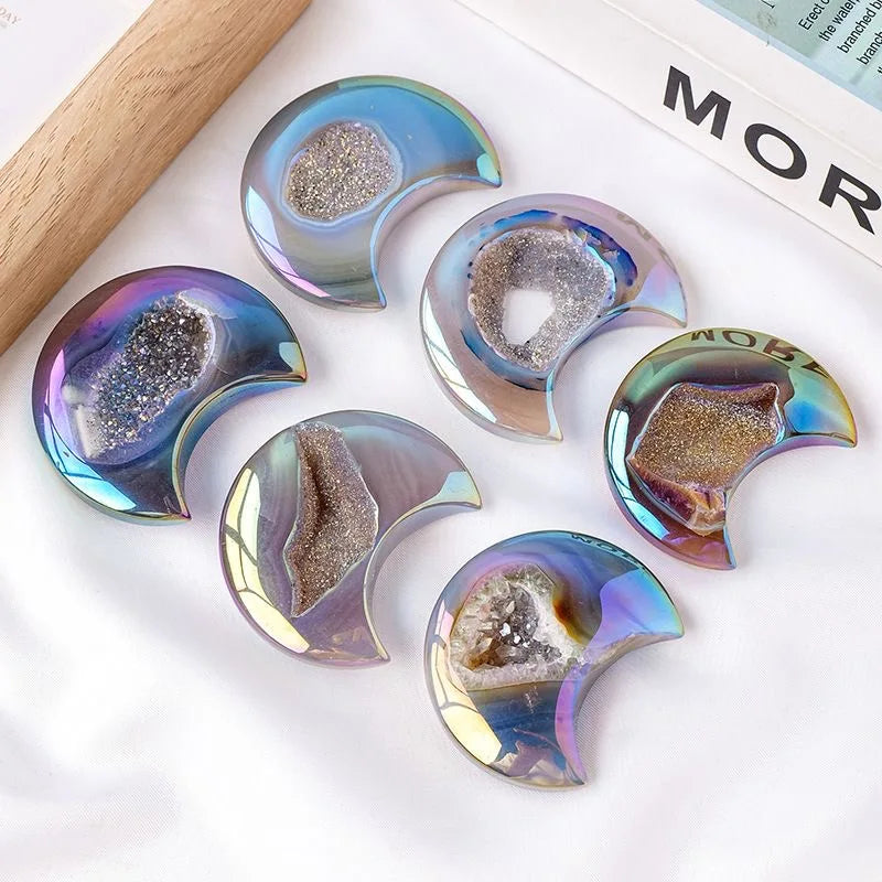 Purple Aura Agate Moon-ToShay.org