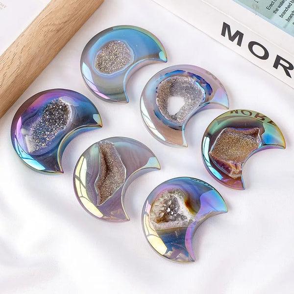 Purple Aura Agate Moon-ToShay.org