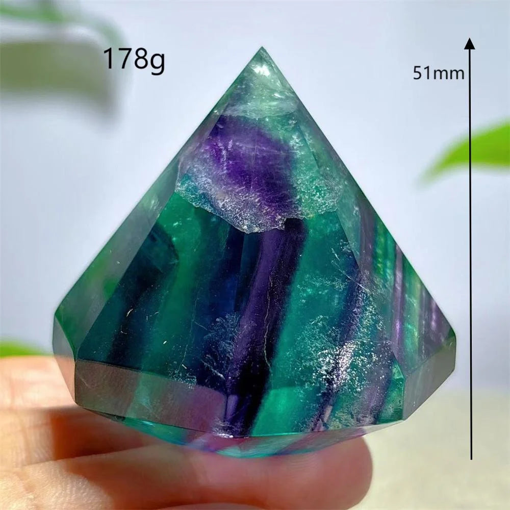Rainbow Fluorite Diamond-ToShay.org