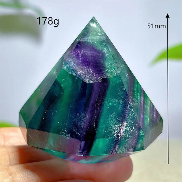 Rainbow Fluorite Diamond-ToShay.org