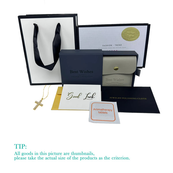 Gold Diamond Cross Necklace-ToShay.org