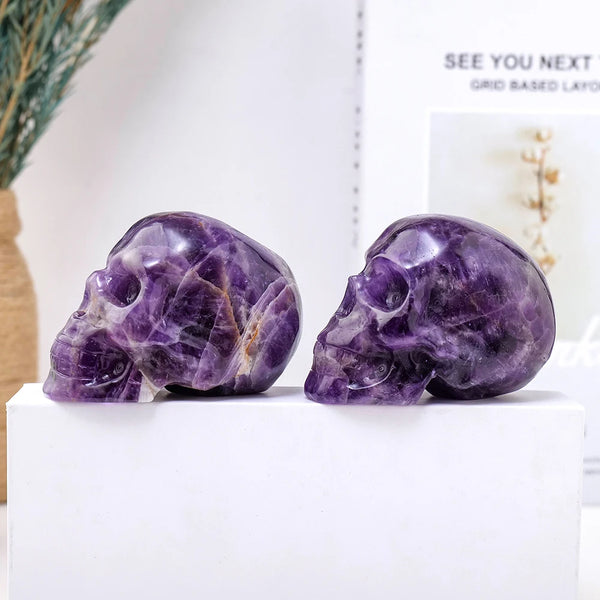 Purple Amethyst Skulls-ToShay.org