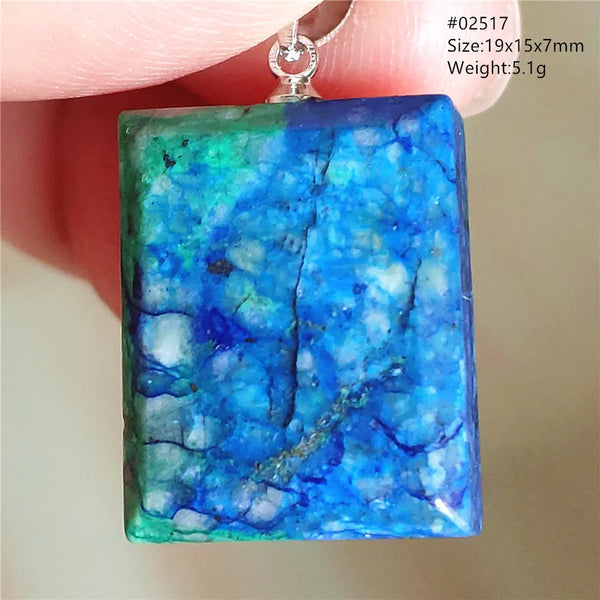 Blue Azulite Pendant-ToShay.org