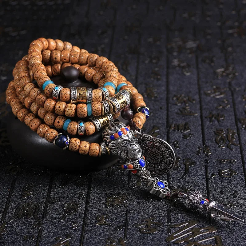 Brown Star Moon Bodhi Mala-ToShay.org