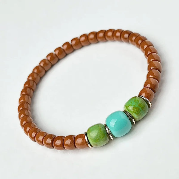 Brown Olive Seed Bracelet-ToShay.org