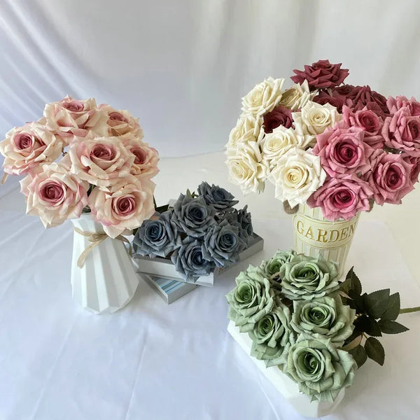 Rose Silk Flower Bouquets-ToShay.org