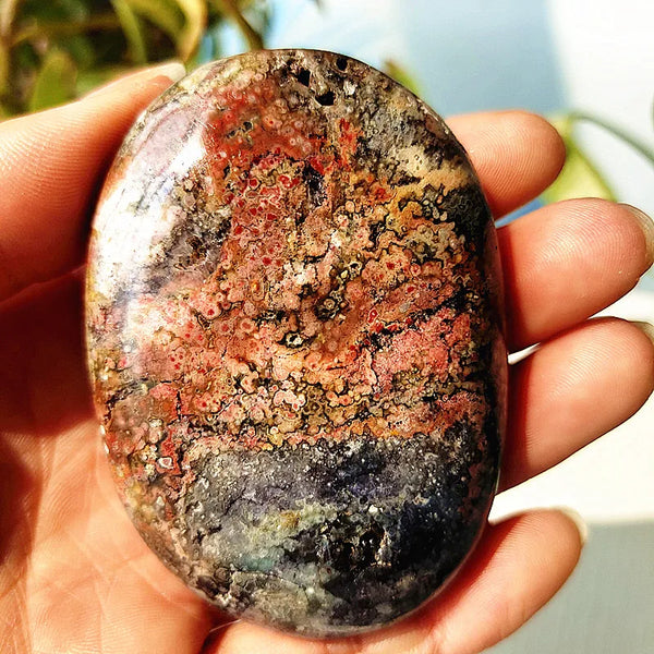 Ocean Jasper Palm Stone-ToShay.org