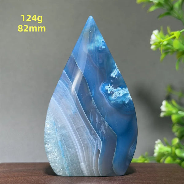 Blue Agate Torch-ToShay.org