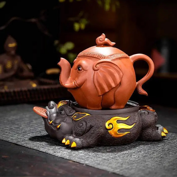 Elephant Clay Tea Set-ToShay.org