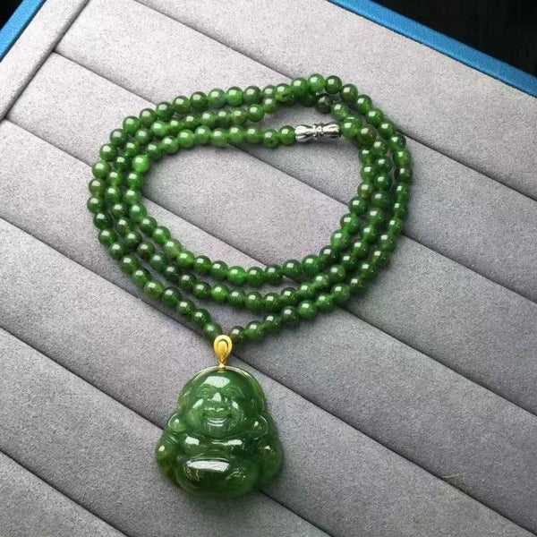 Green Jade Buddha Pendant-ToShay.org