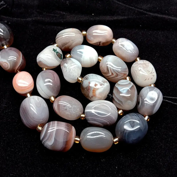 Grey Sardonyx Agate Beads-ToShay.org