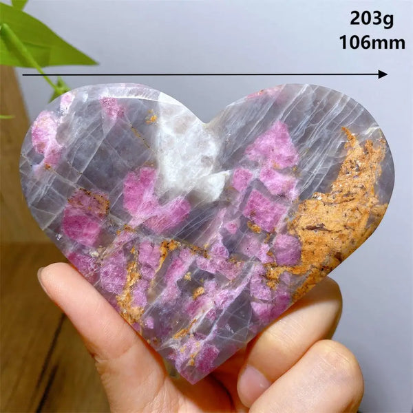 Pink Unicorn Tourmaline Heart-ToShay.org