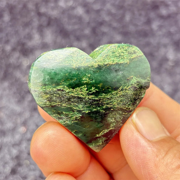 Green Emerald Stone Heart-ToShay.org