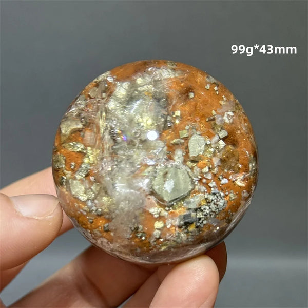 Yellow Chalcopyrite Crystal Ball-ToShay.org