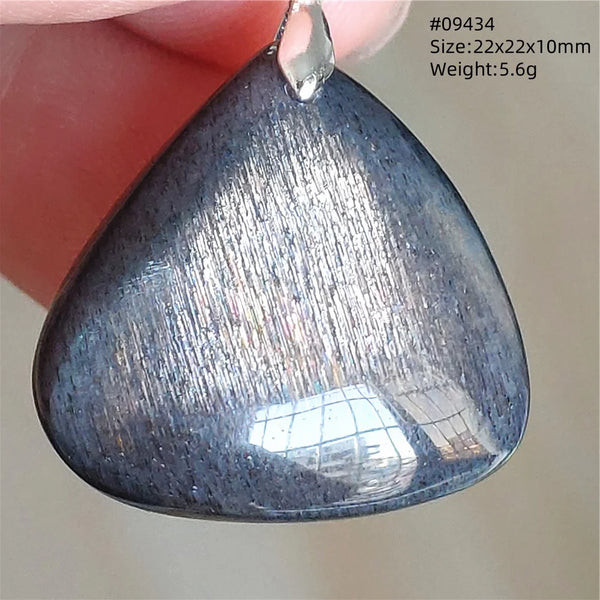 Black Moonstone Sunstone Pendant-ToShay.org