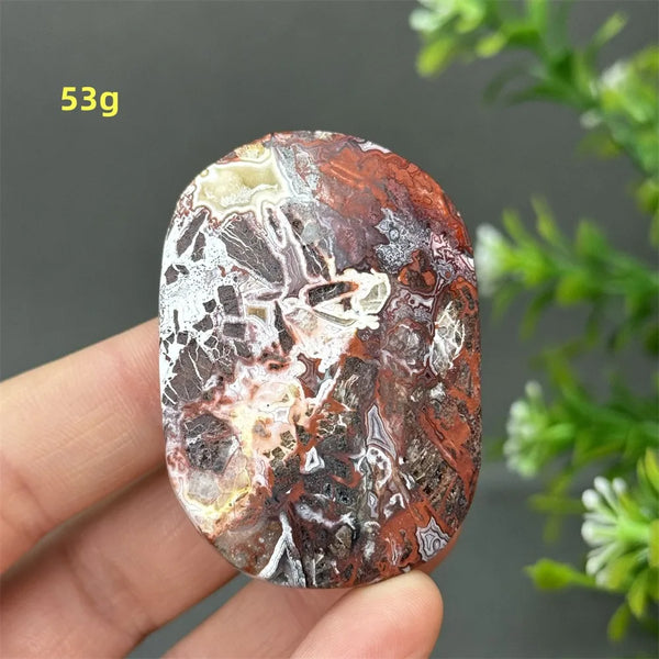 Red Agate Palm Stone-ToShay.org