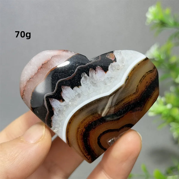 Red Striped Agate Heart-ToShay.org