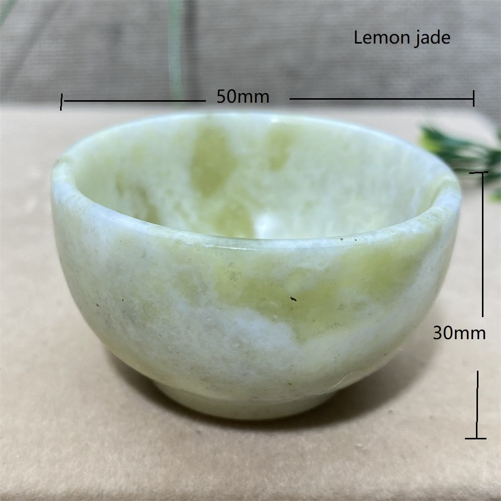 Green Jade Stone Bowls-ToShay.org