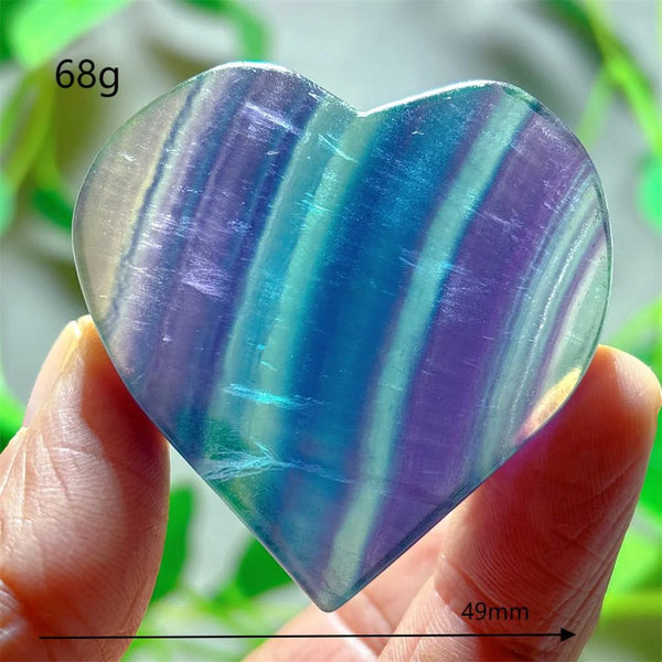 Rainbow Fluorite Heart-ToShay.org