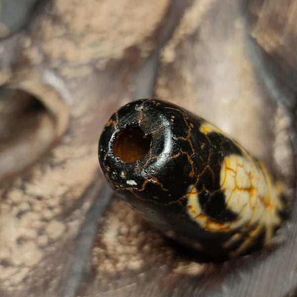 Tibetan Agate Dzi Bead-ToShay.org