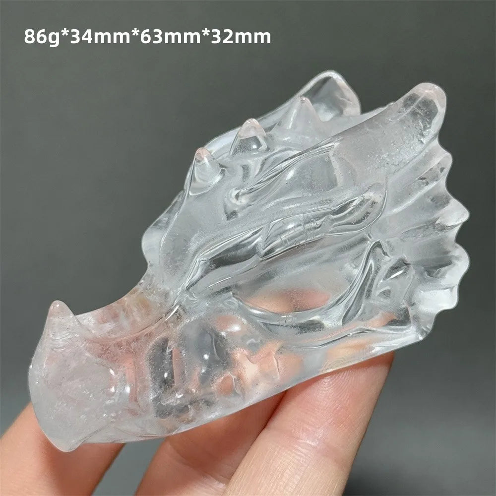 Clear Crystal Dragon Head-ToShay.org