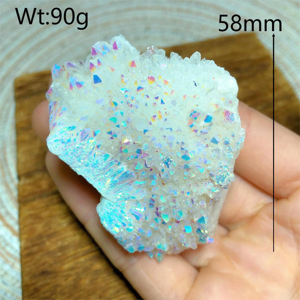 Rainbow Aura Quartz Cluster-ToShay.org