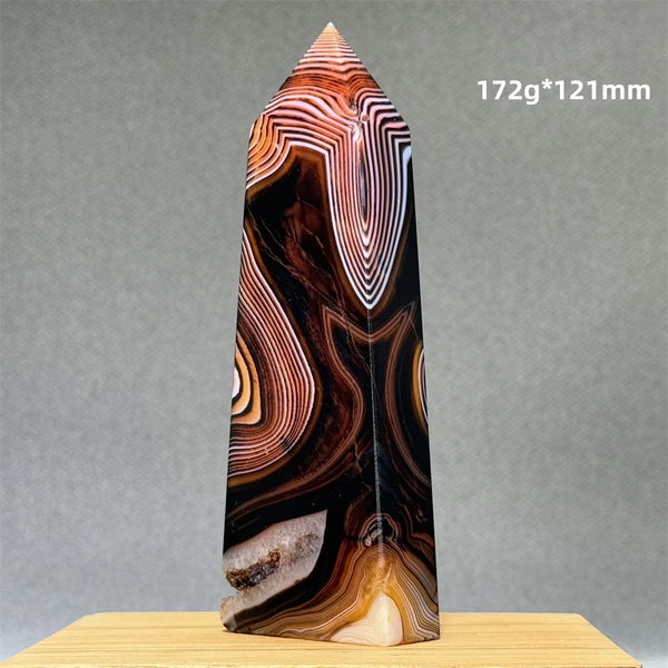 Red Striped Agate Obelisk-ToShay.org