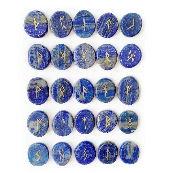Blue Lapis Lazuli Rune Stones-ToShay.org