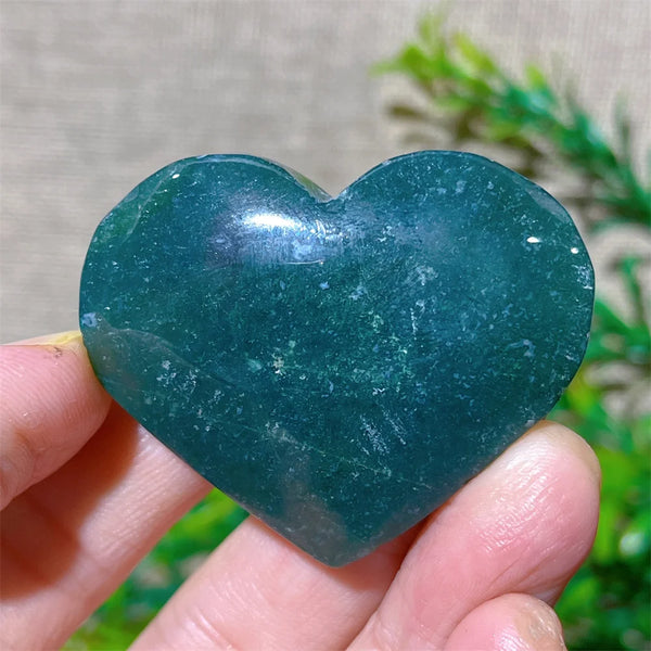 Green Moss Agate Heart-ToShay.org