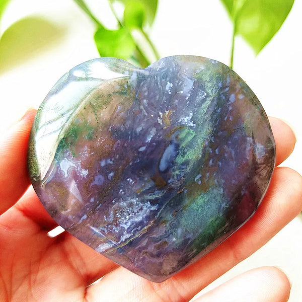 Green Moss Agate Heart-ToShay.org