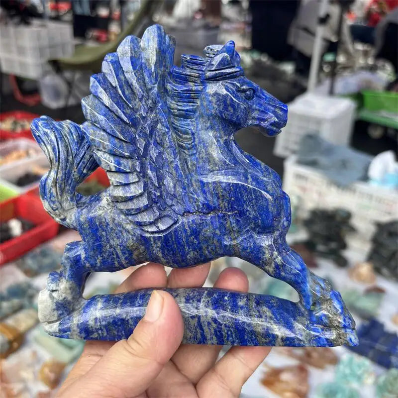 Blue Lapis Lazuli Flying Horse-ToShay.org