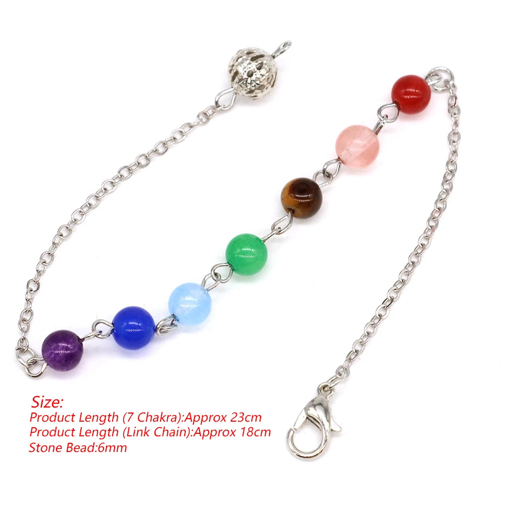 Chakra Bead Pendulum Chain-ToShay.org