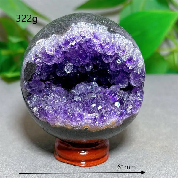 Purple Amethyst Cluster Ball-ToShay.org