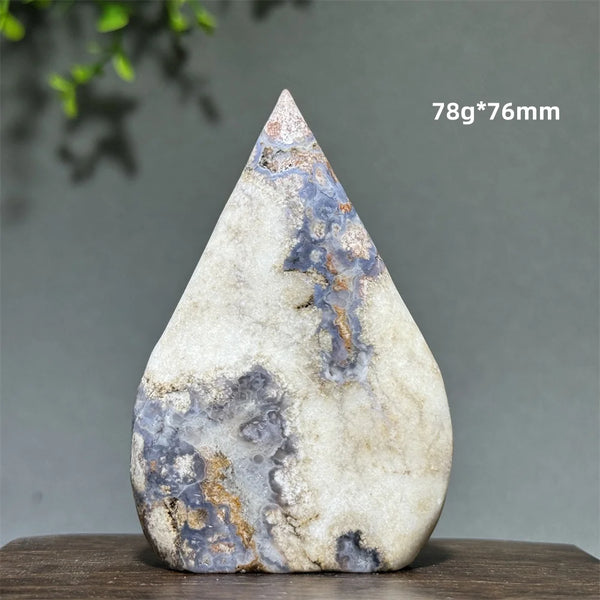 Blue Cherry Agate Torch-ToShay.org