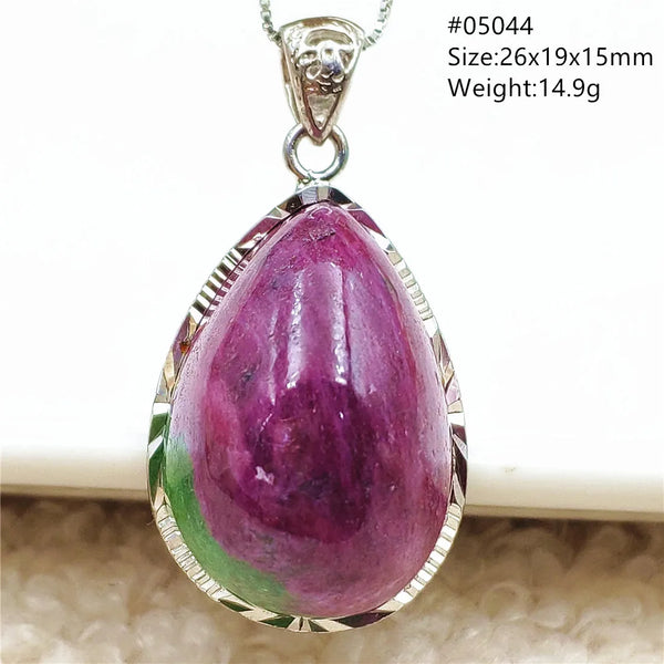 Red Ruby Zoisite Pendant-ToShay.org