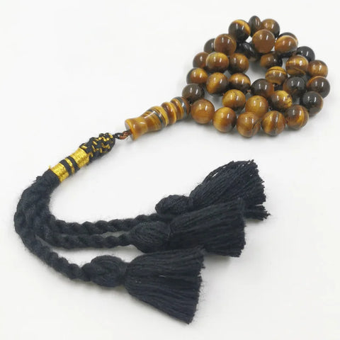 Yellow Tiger Eye Stone Prayer Beads-ToShay.org