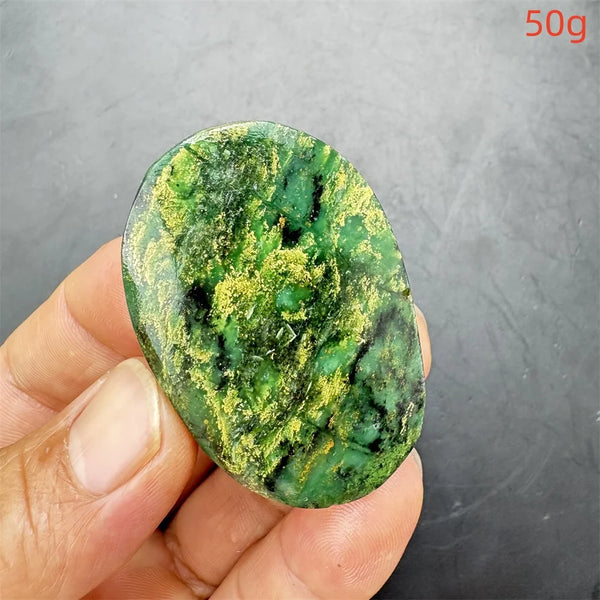 Green Verdite Palm Stone-ToShay.org