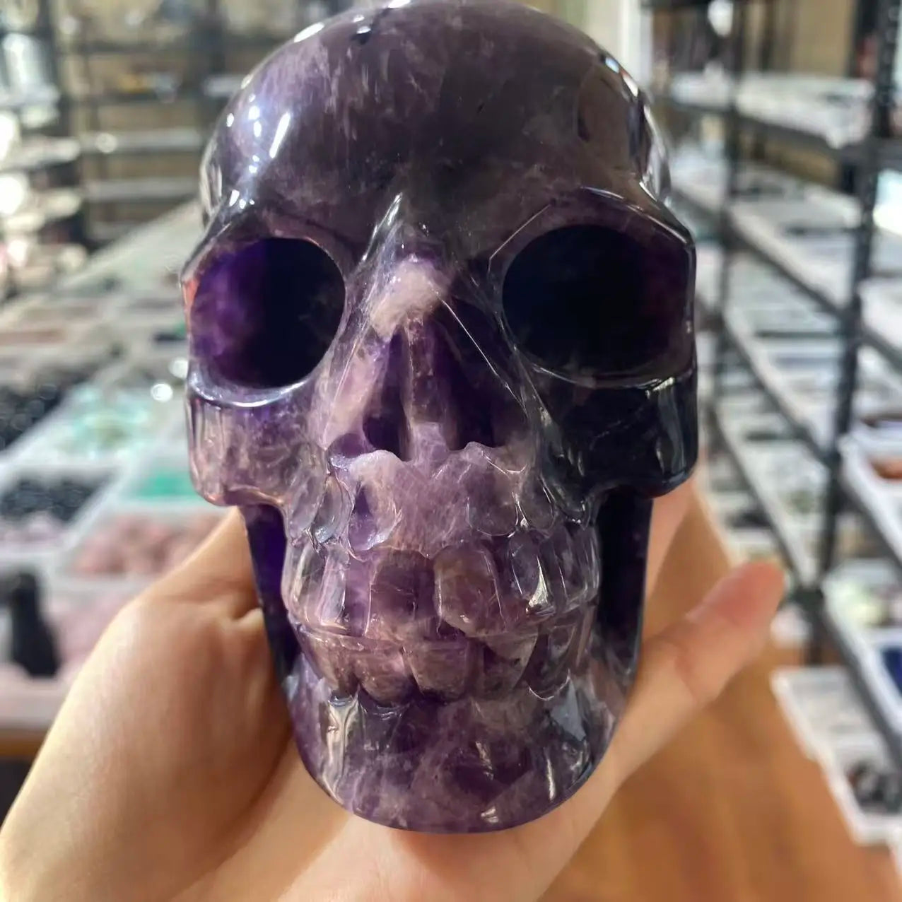 Purple Amethyst Skull-ToShay.org
