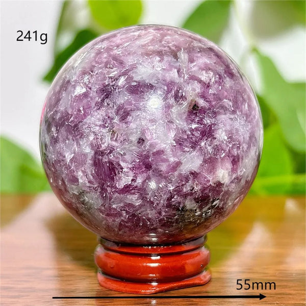 Purple Lepidolite Ball-ToShay.org