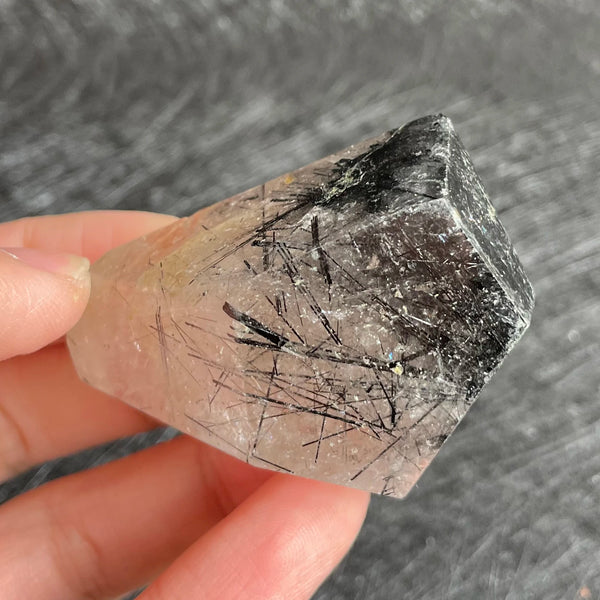Black Rutilated Quartz Crystal-ToShay.org