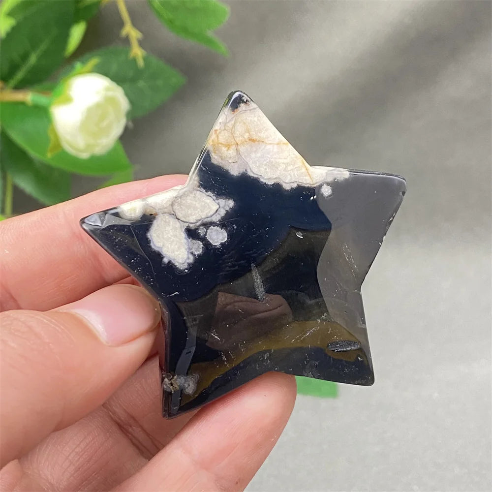 Black Cherry Blossom Agate-ToShay.org